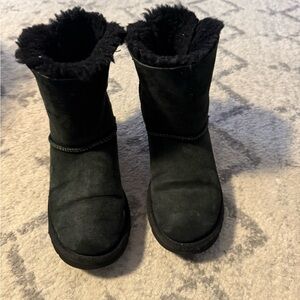 Black Bailey-bow Kids Ugg boots